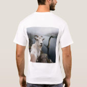 Funny Goat Selfie with Loch Ness Monster T-Shirt  (Dos)