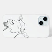 Funny Goat Stylish Line Drawing Animal Art Design Case-Mate iPhone Case (Achterkant (horizontaal))