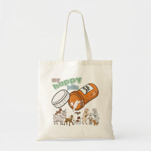 FUNNY GOATS   Mijn Happy Pills GetYerGoat Tote Bag