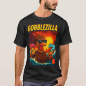 Funny Gobblezilla Meme Thanksgiving And 6-7 Christ T-shirt (Voorkant)