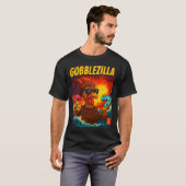 Funny Gobblezilla Meme Thanksgiving And 6-7 Christ T-shirt (Voorkant volledig)