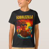 Funny Gobblezilla Meme Thanksgiving And 6-7 Christ T-shirt (Voorkant)