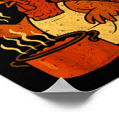 Funny Gobbol Italian Gobble Turkey Day Fall Thanks Poster (Hoek)