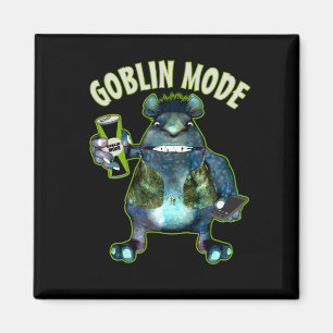 Funny Goblin Mode Lazy Troll Slobbin Antisocial Magneet