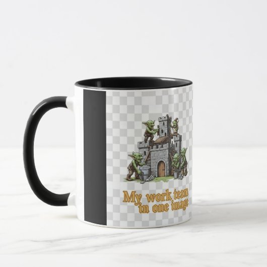 Funny Goblin Work Team Mug (Gauche)