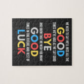 Funny Going Away Farewell Legpuzzel (Horizontaal)