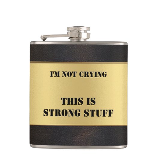 Funny Gold Faux Leather Heupfles (Voorkant)