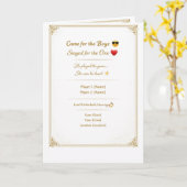 Funny Gold Wedding Invitation Template | Modern Ed (Fleur jaune)