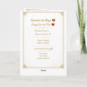 Funny Gold Wedding Invitation Template | Modern Ed Kaart (Achterkant)