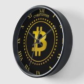 Funny Golden Bitcoin Symbol Cryptocurrency HODL (Hoek)