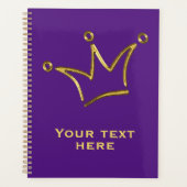 Funny Golden Crown - luxe royal 1 Planner (Voorkant)