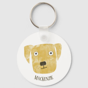 Funny Golden Labrador Retriever Dog Sleutelhanger