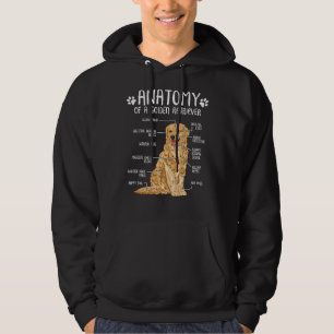 Funny Golden Retriever Anatomy Dog Hoodie