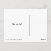 Funny Golden Retriever Circus Fire Joke Briefkaart (Achterkant)