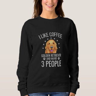 Funny Golden Retriever Dog & Coffee Lover T-shirt 