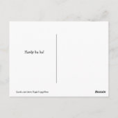 Funny Golden Retriever Frog Joke Meme Briefkaart (Achterkant)