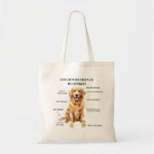 Funny Golden Retriever Sac fourre-tout d'avant-pla (Devant)