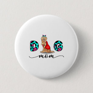 Funny Golden Retriever Tattoo Ik hou van je hond. Ronde Button 5,7 Cm