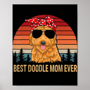 Funny Goldendole Beste Doodle Mam ooit Poster