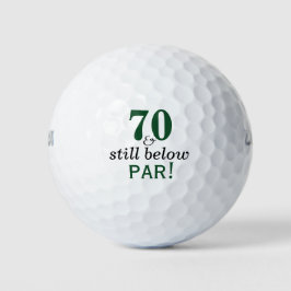 Funny Golf Balls 70th Birthday Party Monogrammed Golfballen