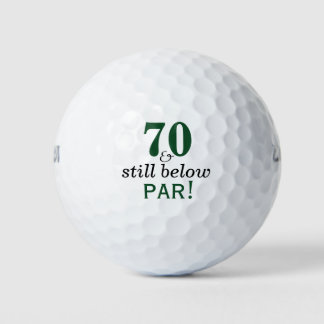 Funny Golf Balls 70th Birthday Party Monogrammed Golfballen
