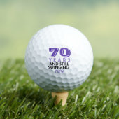 Funny Golf Balls 70th Birthday Party Monogrammed Golfballen (Insitu Shirt)
