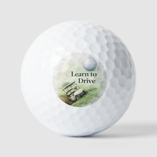 Funny Golf Balls Gift for Beginners Golfballen (Voorkant)