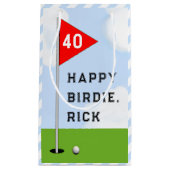 Funny Golf Birthday Klein Cadeauzakje (Voorkant)