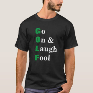 Funny Golf Black T-shirt