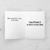 Funny Golf Card - Twee onder Par Kaart (Binnen)