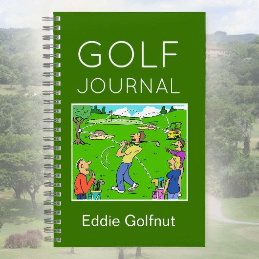Funny Golf Carnet à personnaliser