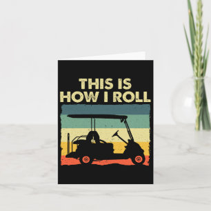 Funny Golf Cart Design for Men Women Kinder Golfer Kaart
