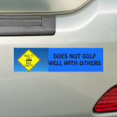Funny Golf Cart Sticker (Op auto)