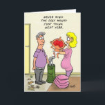 Funny Golf Carte d'anniversaire<br><div class="desc">This cartoon greeting card is perfect for the golf lover with a young family. Joyeux anniversaire !</div>