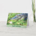 Funny Golf Carte de voeux d'anniversaire personnal<br><div class="desc">Une Florida Alligator drôle personnalisée carte de voeux d'anniversaire pour le Golfer de Floride.</div>