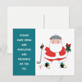 Funny Golf Christmas Holiday Briefkaart (Voorkant / Achterkant)