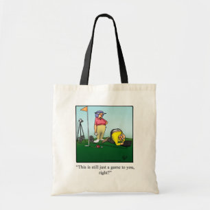 Funny Golf Couple Humor Canvas tas