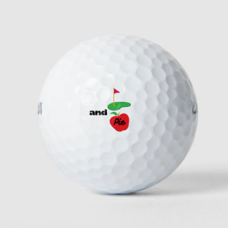 Funny Golf en Apple Pie Lover Golfballen
