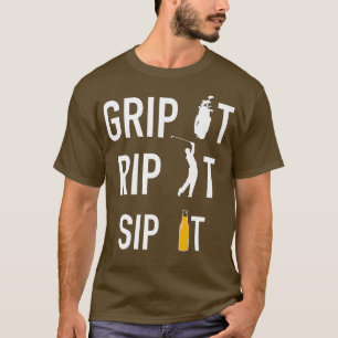Funny Golf en Beer grip hem op hem.. T-shirt