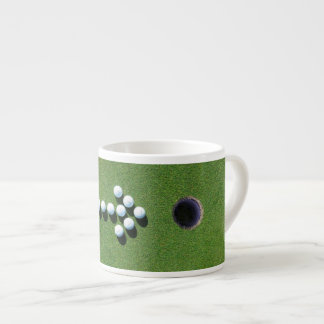 FUNNY GOLF ESPRESSO KOFFIEBEEKER, GOLFINSTRUCTIES KOP