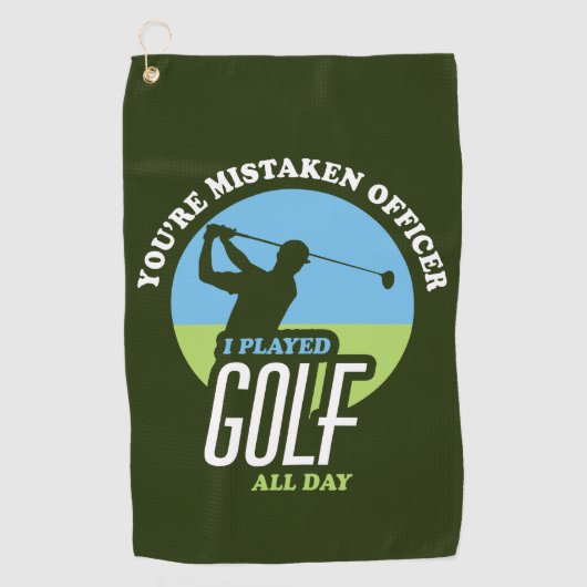 Funny Golf Gezegde voor Golfers Golfhanddoek (Voorkant)