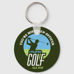 Funny Golf Gezegde voor Golfers Sleutelhanger