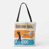 Funny Golf Grab Your Balls ID466 Draagtas (Achterkant)