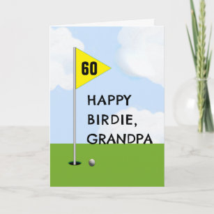 Funny Golf Grand-pa Carte d'anniversaire