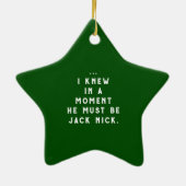 Funny Golf Holiday Gift Keramisch Ornament (Achterkant)