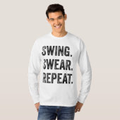 Funny Golf Hommes femmes à coudre Sweat Répéter Go (Devant entier)