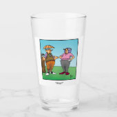 Funny Golf Humor Beer Glass Glas (Voorkant)