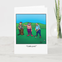 Funny Golf Humor Blank Wenskaart