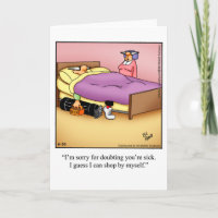 Funny Golf Humor Blank Wenskaart