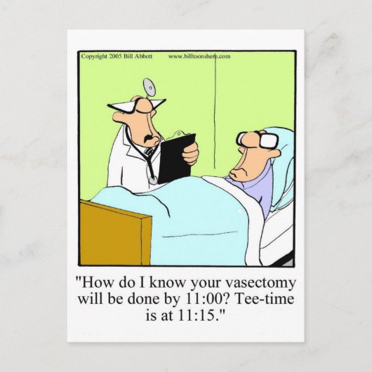 Funny Golf Humor Briefkaart (Voorkant)